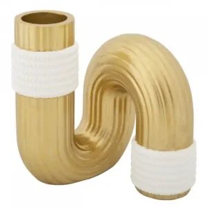 Premium Vaza aurie din poliester, 10,5x10,5x12,7 cm, Bann Mauro Ferretti
