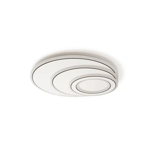 Plafoniera LED Albiorix, alb / negru, dimabila, cu telecomanda, lumina calda / rece / neutra, Kelektron Cumpără acum