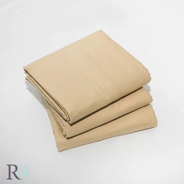 Promoție Cearceaf de pat, 100% bumbac, tesatura satin, bej, Roxyma Dream 150x220