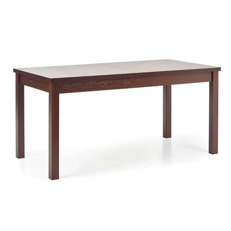 Cumpărături sigure Masa extensibila MAURYCY, nuc inchis, PAL, 118/158x75x75 cm