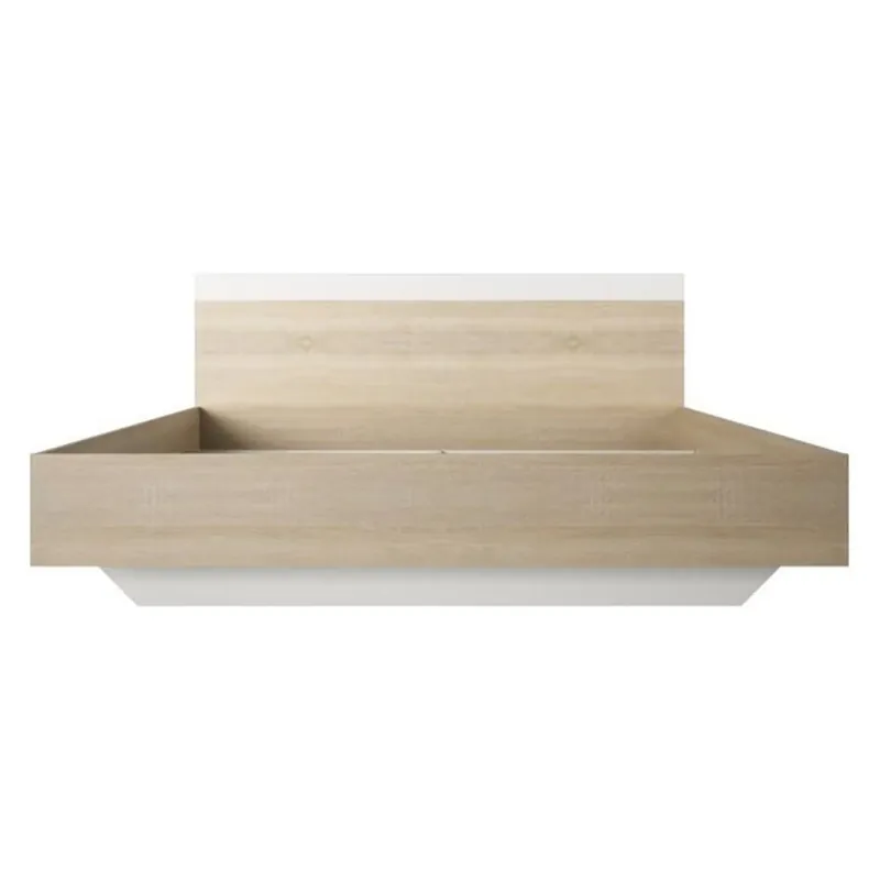 Discount Cadru pat GABRIELA 180x200, stejar sonoma/alb, PAL melaminat
