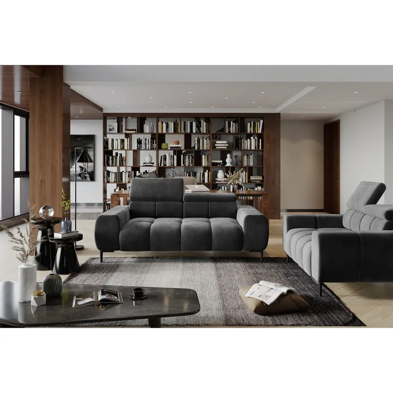 Canapea Plaza 3, personalizabil materiale gama Premium, cu reglaj electric, 212x105x99/76 cm Promoție