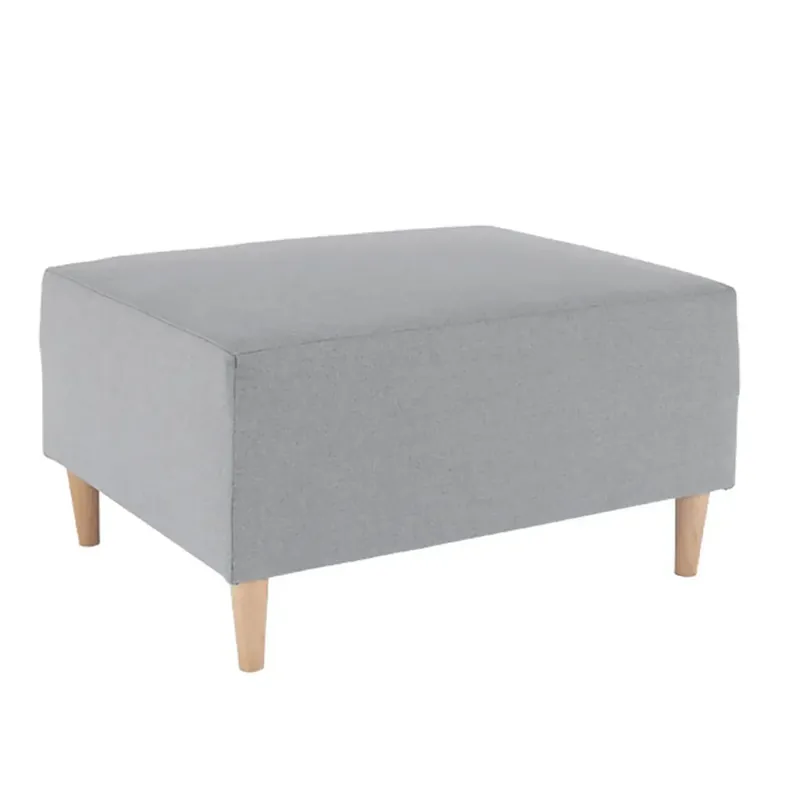 Promoție Taburet BROKEN, stofa clasica gri, 76x63x41 cm