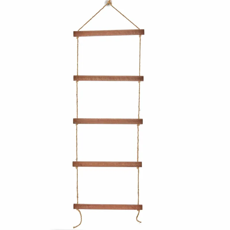 Calitate înaltă Stander prosoape 281MST2319, maro, lemn, 30x70 cm