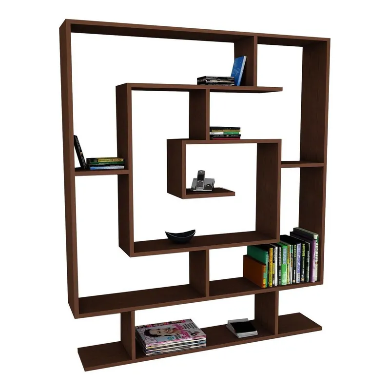 Reducere extra Etajera SARMASIK, wenge, PAL melaminat, 125x22x149 cm