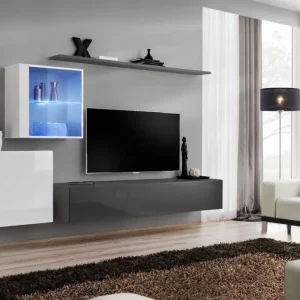 Reducere de preț Living SWITCH 15 27 WG SW 15 Genarom AM Alb Lucios / Grafit Lucios