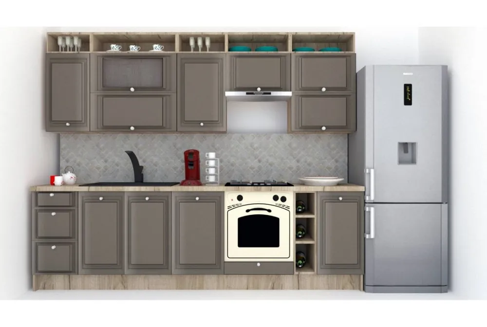 Livrare rapidă Bucatarie LEEA ART FRONT MDF REGULARNY 280 K002 / decor 218