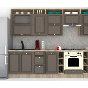 Bucatarie LEEA ART FRONT MDF REGULARNY 300B K002 / decor 218 Noutate