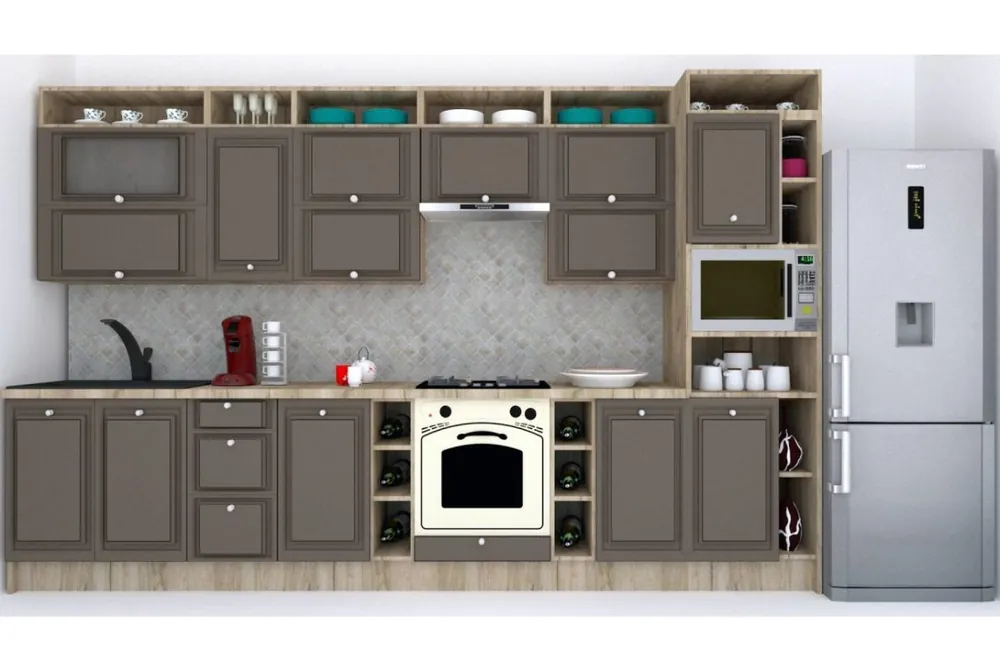 Bucatarie LEEA ART FRONT MDF ROSA 360 K002 / decor 218 Doar azi