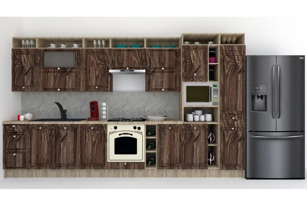 Bucatarie LEEA ART FRONT MDF REGULARNY 380 K002 / decor 264 Reducere