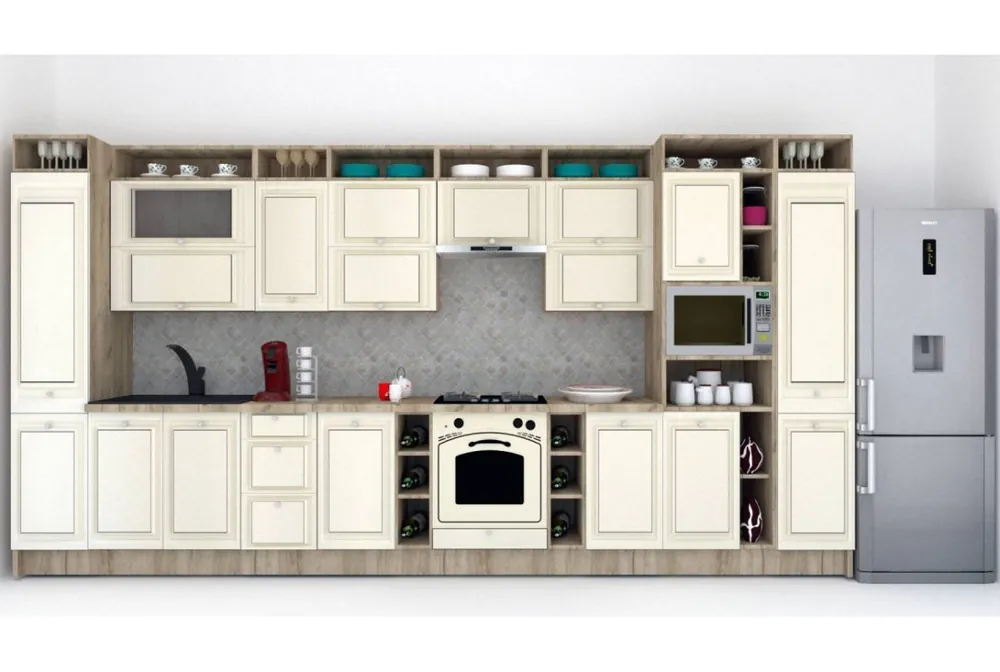 Calitate înaltă Bucatarie LEEA ART FRONT MDF OLDER 440 K002 / decor 242