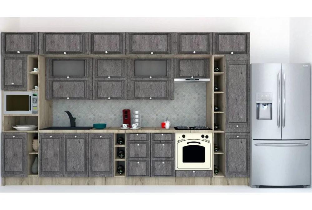 Bucatarie LEEA BEAUTY NEW 400 FRONT MDF ALAMO K002 / decor 247 Preț redus