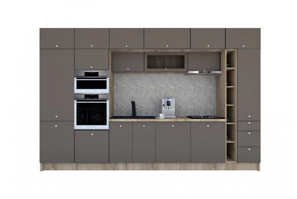 Bucatarie ZONE A 380 FRONT MDF K002 / decor 218 Ofertă de sezon