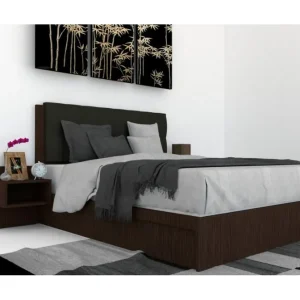 Pat Tapitat LEX 160 cu 2 noptiere Decor 8548 / Kronos 34 Ofertă limitată