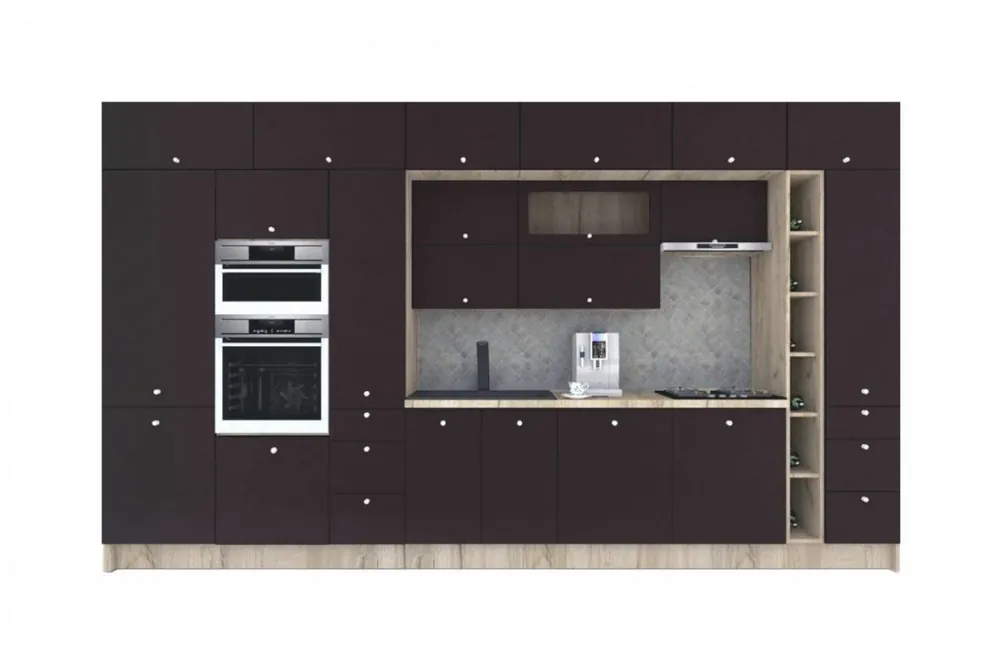 Plată sigură Bucatarie ZONE B 420 FRONT MDF K002 / decor 244