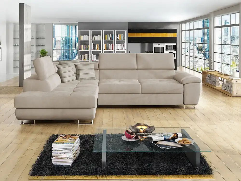 Colțar Comfivo Ruta II (Uttario Velvet 2979 + Senegal 825) Ofertă exclusivă