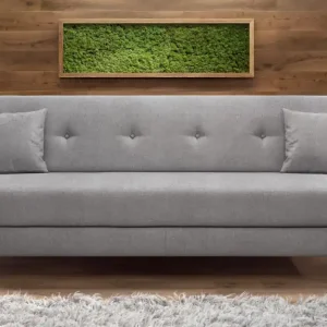 Canapea extensibila click- clack , gri deschis Reducere de preț
