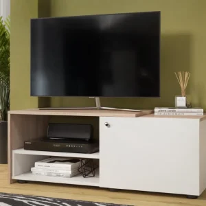 Modul TV , stejar sonoma + alb lucios Calitate înaltă