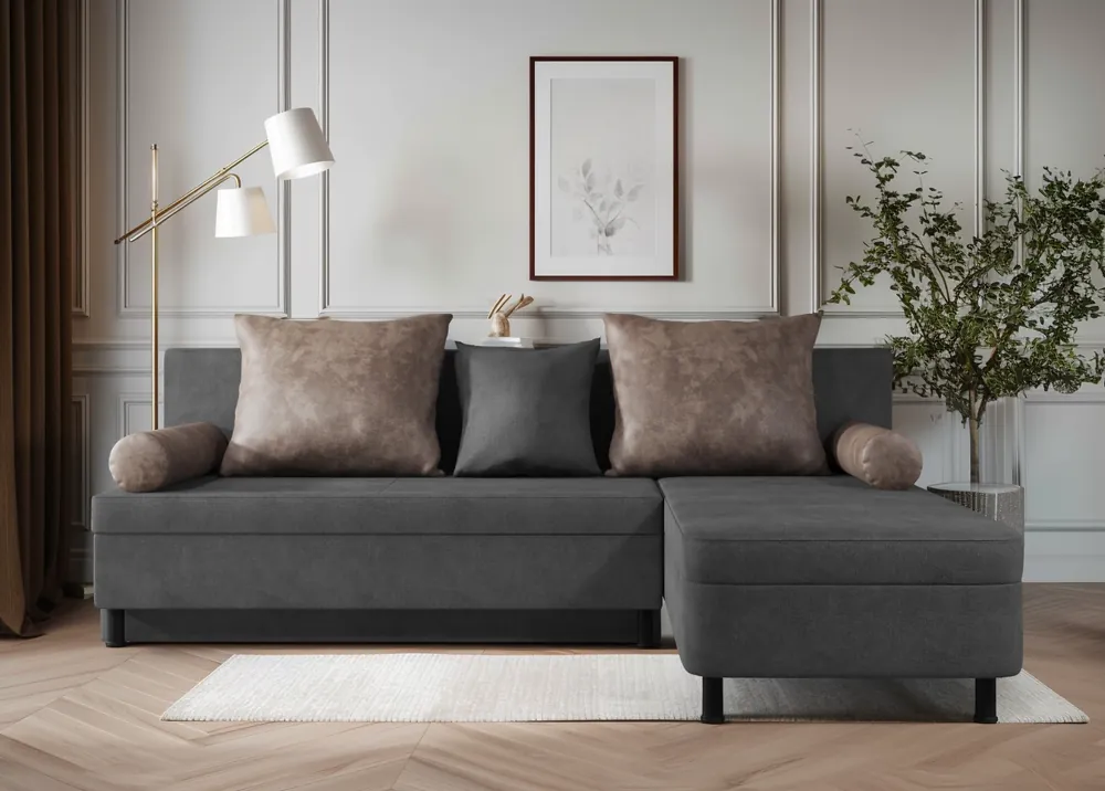 Coltar extensibil , gri + maro Ieftin