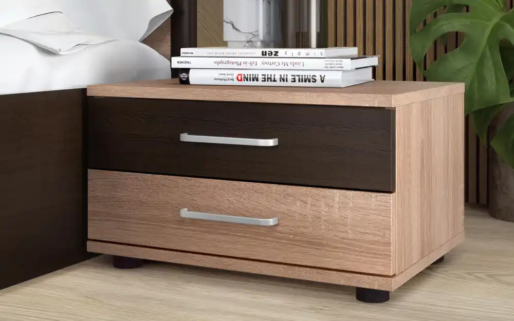 Livrare rapidă Noptiera , stejar sonoma + wenge