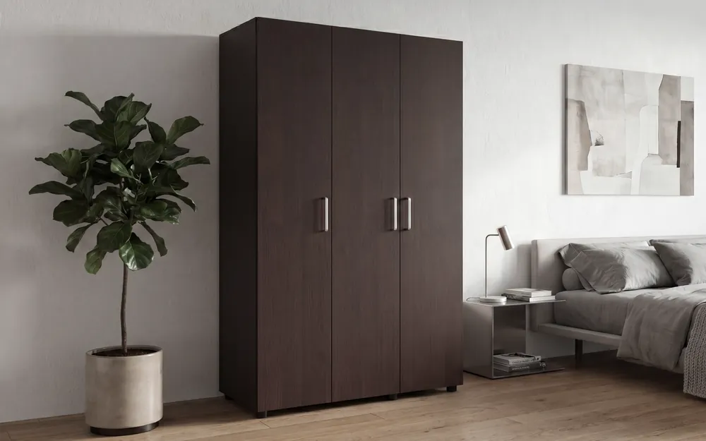 Dulap cu bara pentru umerase si rafturi , wenge Ofertă de sezon