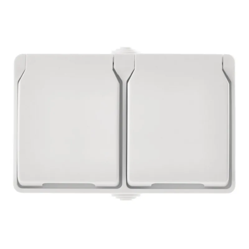 Doar azi Priză de exterior 2xFRENCH 250V/16A IP44