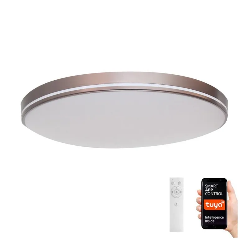 Plafonieră LED dimabilă NEO LITE AREAS LED/24W/230V Tuya Wi-Fi maro Immax NEO 07150-C40 + telecomandă Preț mic