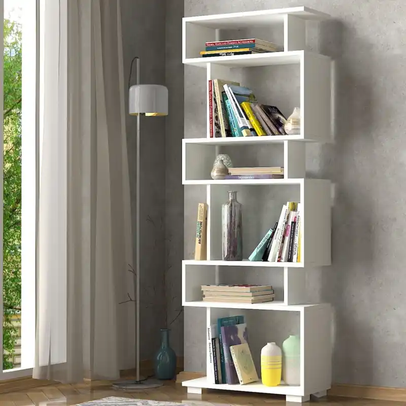 Bibliotecă BLOK 165x60 cm albă Vezi acum