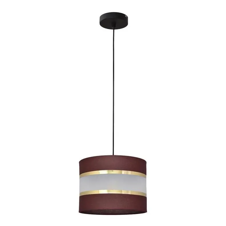 Popular Lustră pe cablu HELEN 1xE27/15W/230V d. 20 cm maro/neagră/aurie