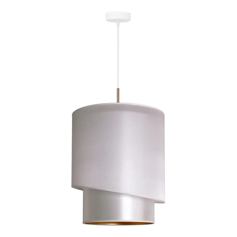 Duolla - Lustră pe cablu PARIS 1xE27/15W/230V d. 40 cm argintie/aurie Noutate