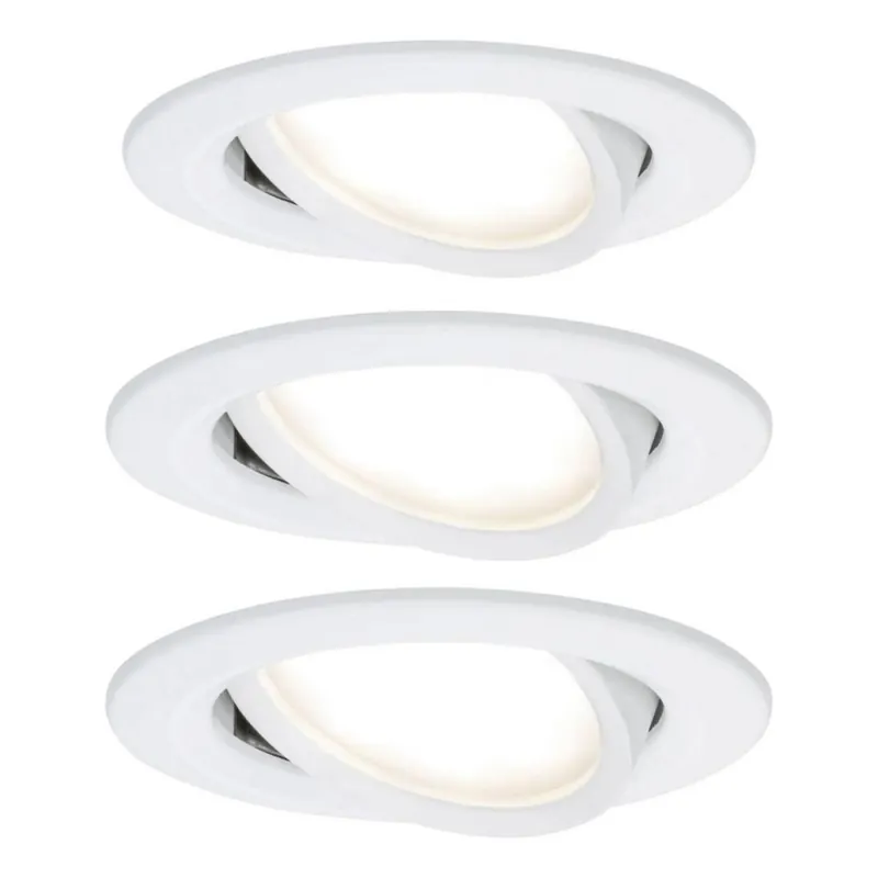 Ofertă exclusivă SET 3x corp de iluminat încastrat pentru baie LED/6,5W IP23 NOVA 230V Paulmann 93449