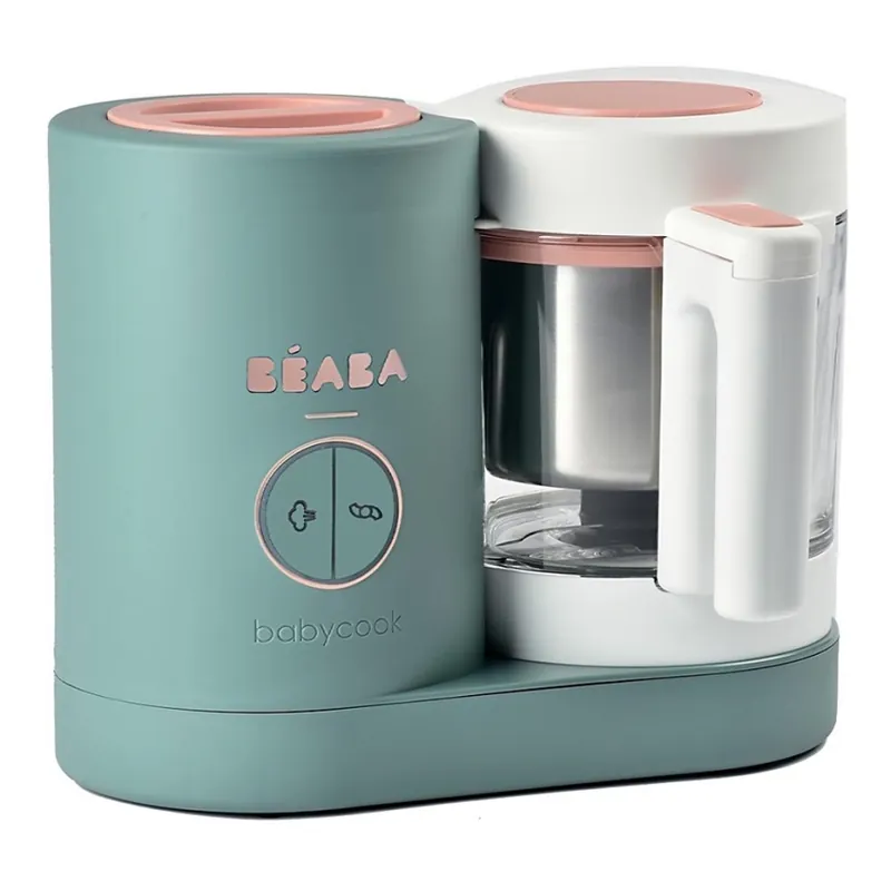 Ofertă de sezon Beaba Babycook NEO – gătitor cu aburi 2în1, verde/alb