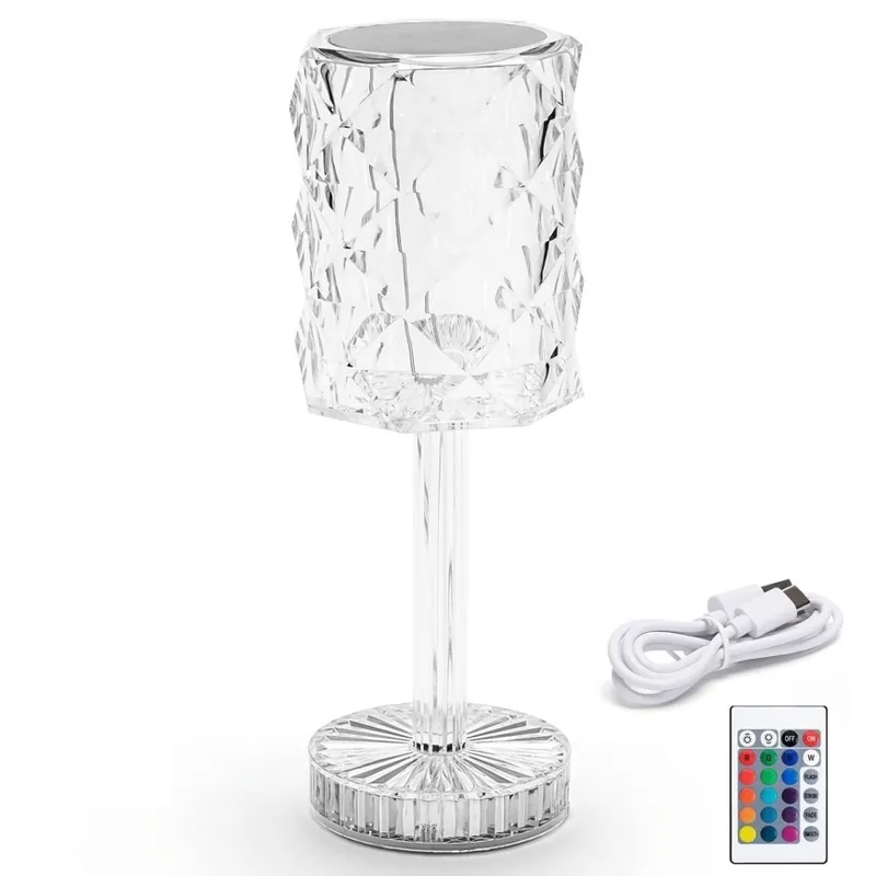Ofertă specială Lampă LED RGB reîncărcabilă dimabilă de masă Aigostar LED/1W/5V 1800mAh 26 cm + telecomandă