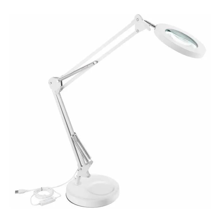 Lampă LED dimabilă de masă cu lupă Extol LED/8W/5V 2900/4500/7500K alb Nu rata