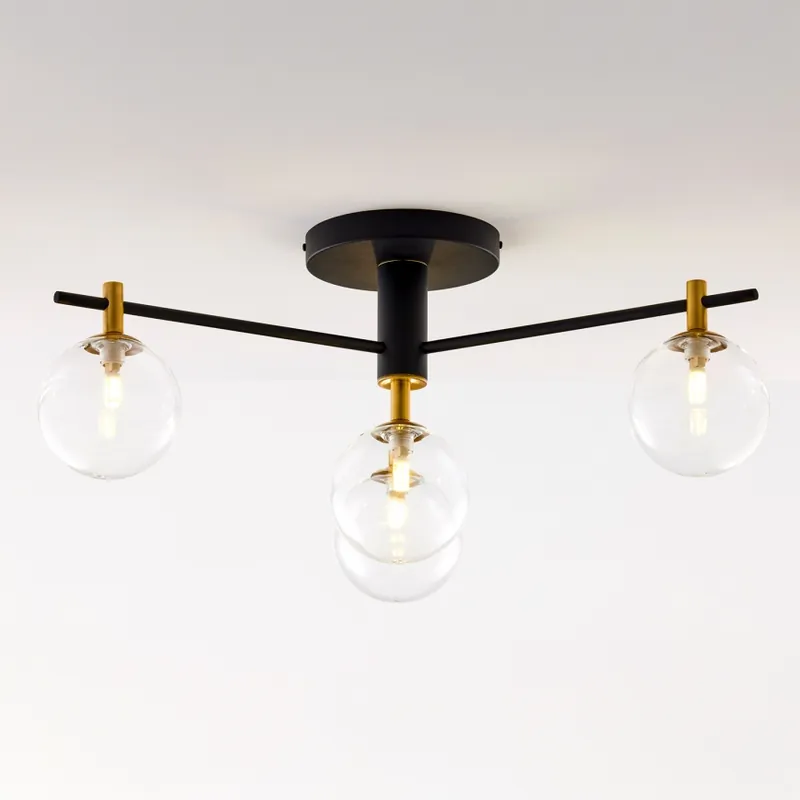 Ofertă exclusivă Lustră aplicată Jupiter 2034 FIGARO 4xG9/10W/230V negru/auriu/bej/transparent