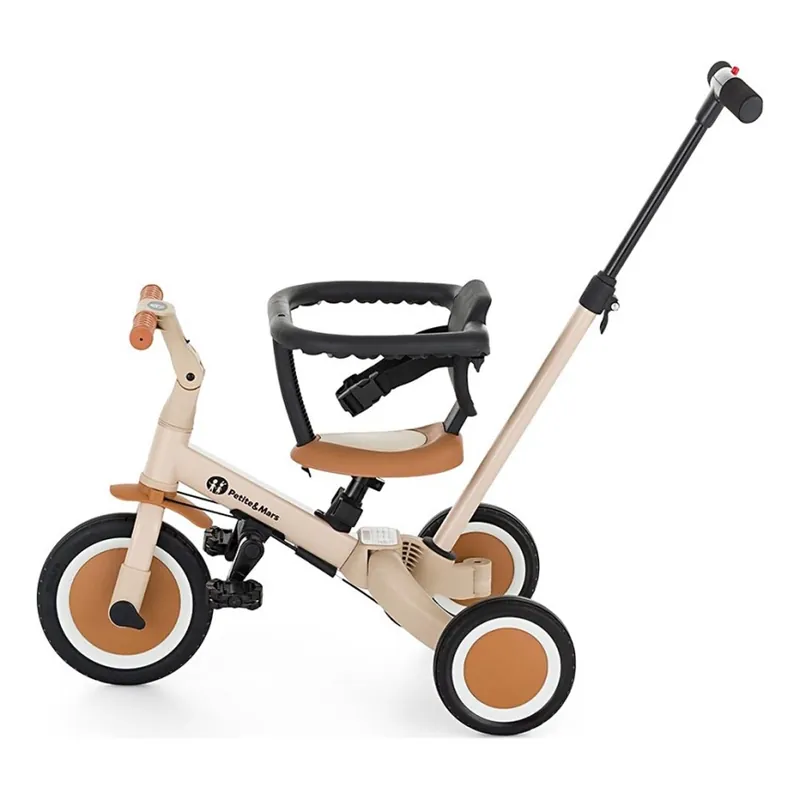 Tricicletă pentru copii PETITE&MARS 5 în 1 TURBO bej Retur gratuit