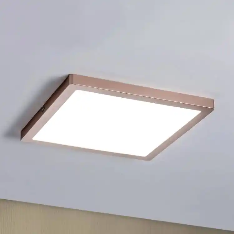 Disponibil imediat Panou aplicat LED/20W Paulmann 70941 ATRIA 230V 4000K 30x30 cm roz-auriu