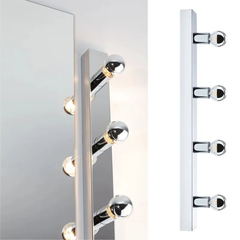 Plată securizată Corp de iluminat pentru oglindă de baie Paulmann 80098 4xE14/40W IP44 REGULA 230V crom lucios
