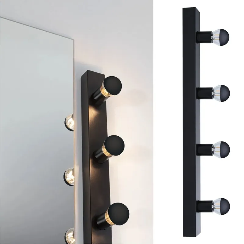 Corp de iluminat pentru oglindă de baie Paulmann 80099 4xE14/40W IP44 REGULA 230V negru Plată securizată