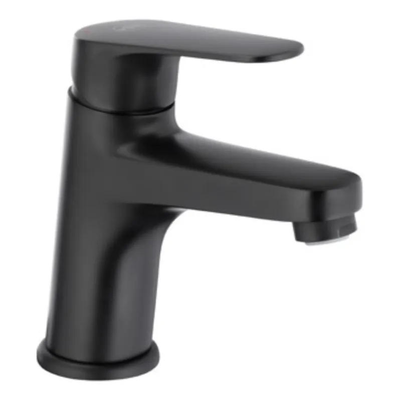 KFA Armatura 5552-815-81 - Baterie pentru chiuvetă cu scurgere și preaplin OTAVA 15 cm, negru mat Super ofertă