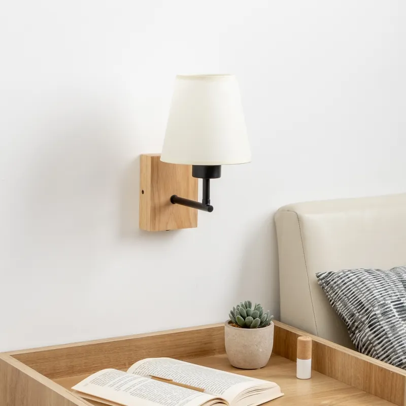 Lampă de perete Brilagi NUBILA WOOD 1xE27/25W/230V stejar/crem Reduceri