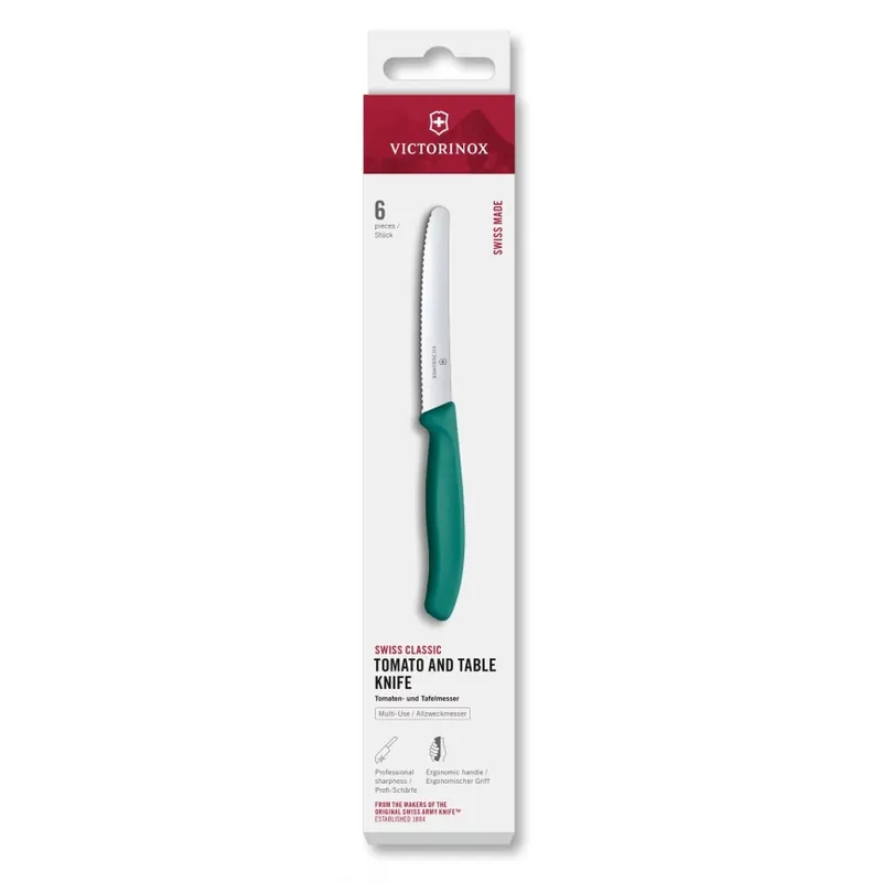 Victorinox - Set de cuțite pentru legume SWISS CLASSIC 11 cm 6 bucăți turcoaz Ofertă specială