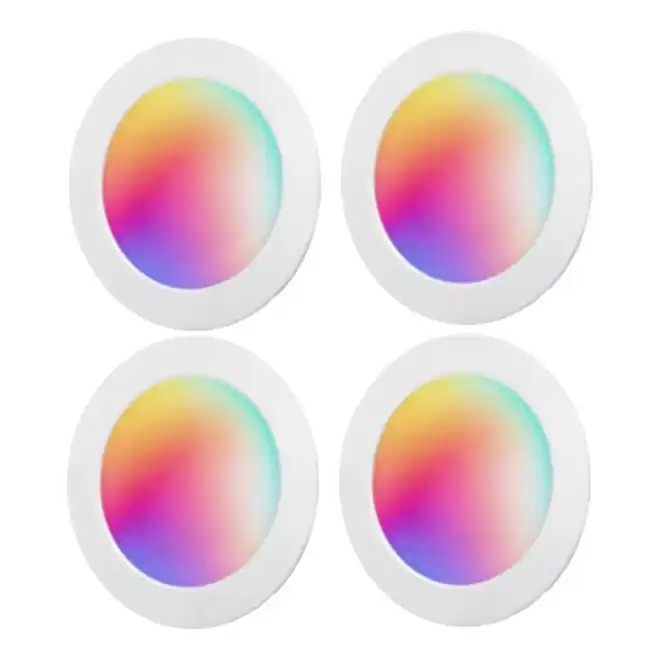 Aigostar - Set 4x spoturi încastrate LED RGBW MESH, dimerizabile, LED 18W, 230V, 2700K–6500K, Ø 23 cm Reducere de preț