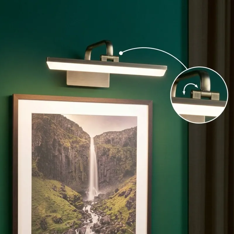 Paulmann 95569 - Lampă pentru tablouri RENAN LED/9,5W 230V 40 cm alamă Livrare rapidă