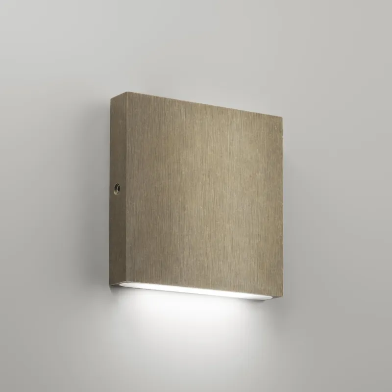 Ideal Lux - Aplica de perete pentru exterior POST-IT, LED/3W/12V, CRI 90, alamă Retur ușor
