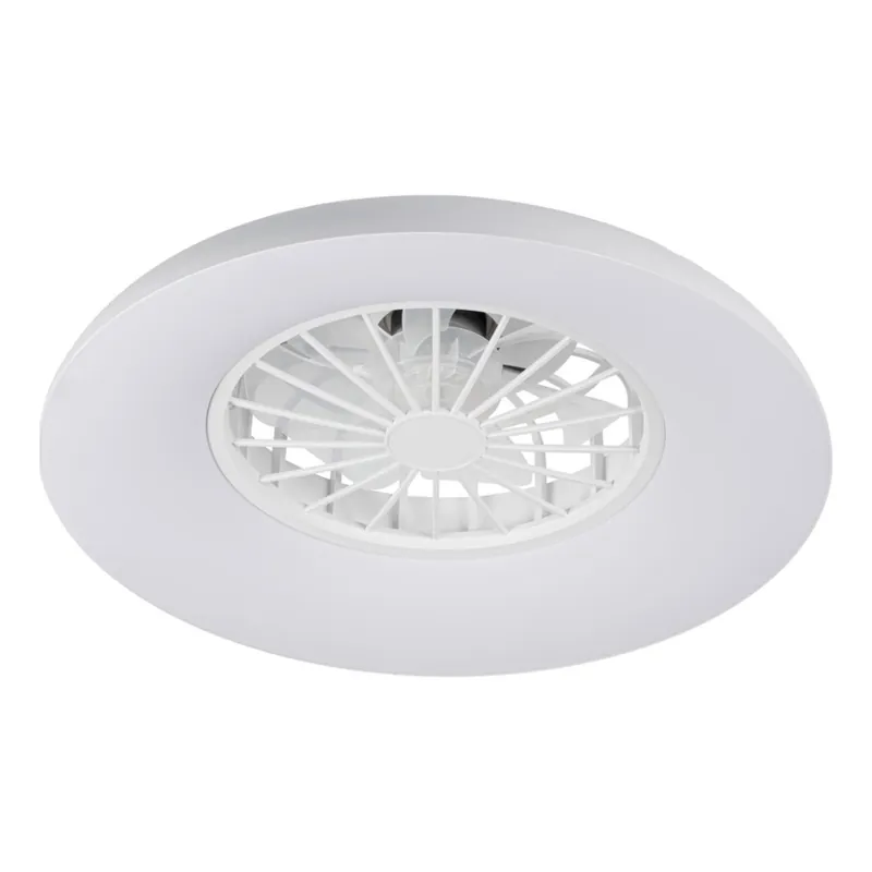 Reducere specială Plafonieră LED RGBW reglabilă cu ventilator PLAVE PAN LED/24W/230V 3000–6500K Ø 48,5 cm albă + telecomandă