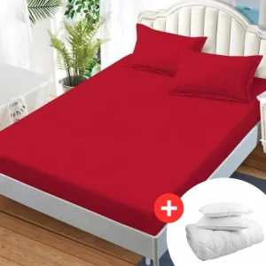 Ofertă specială Pachet promo husa de pat finet uni 3 piese + Pilota + 2 Perne | 6539-C