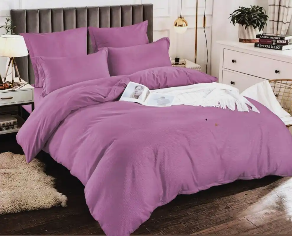 Retur ușor Lenjerie de pat bumbac finet creponat Premium – 6 piese | 13286-D