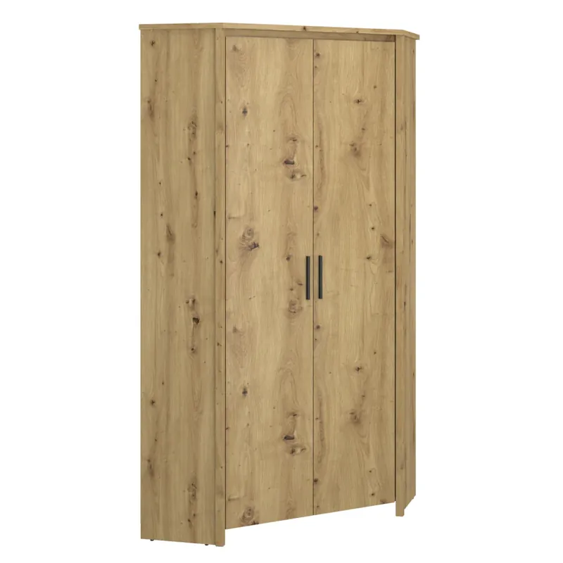 Expediere rapidă Dulap de colţ 2D, stejar Artisan, AIRON