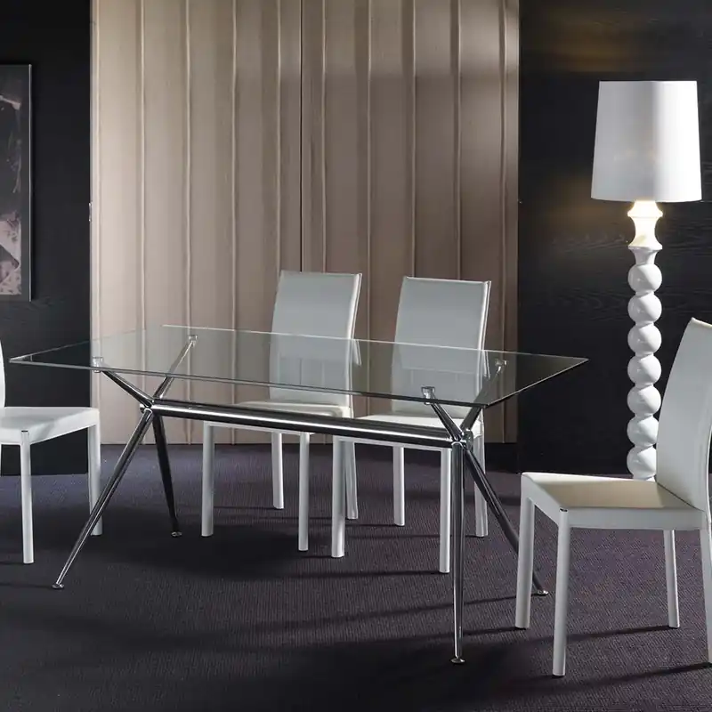 Preț promoțional Masa de dining Atene Noir H.76 cm L.140 cm P.80 cm